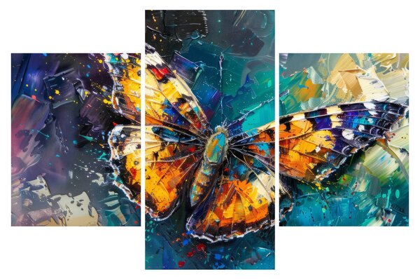 Slika - Leptir, ulje na platnu (90x60 cm)