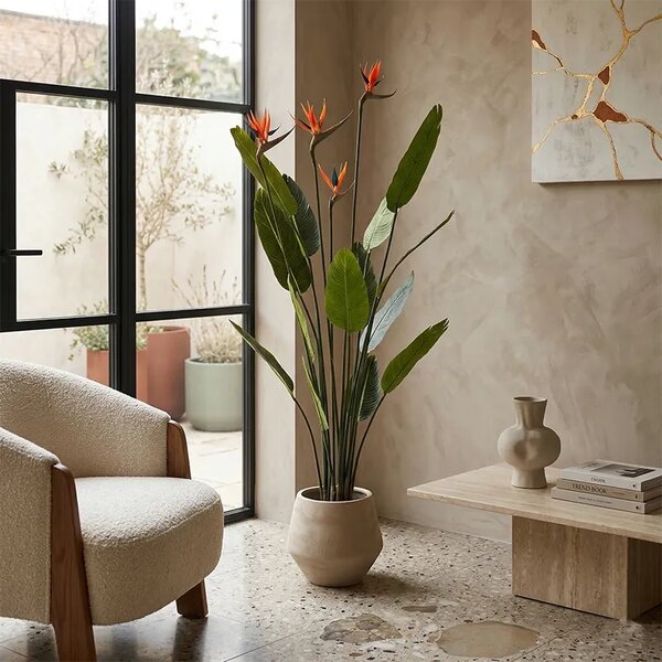 Umjetna strelitzia s cvjetovima 150 cm - 121 - 150 cm