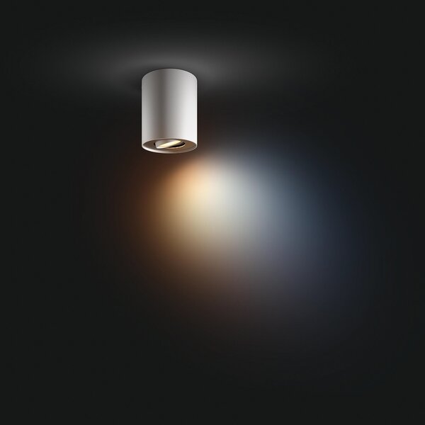 Stropne Svjetiljka Philips Hue, Philips Hue Pillar, prigušiv, Bijela, Dnevna soba, Metal, Moderan