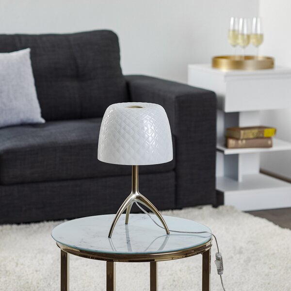 Stolne Lampa Foscarini, Lumiere, Bijela, Dnevna soba, Staklo, Dizajn