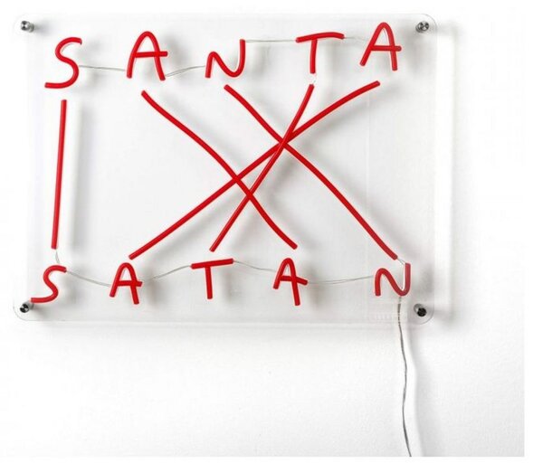 Stolne Lampa SELETTI, Santa-Satan, prigušiv, Crvena, Dnevna soba, Plastika, Dizajn