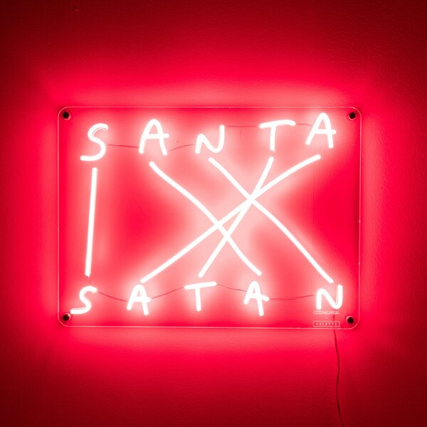 Stolne Lampa SELETTI, Santa-Satan, prigušiv, Crvena, Dnevna soba, Plastika, Dizajn