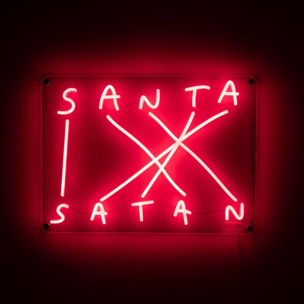 Stolne Lampa SELETTI, Santa-Satan, prigušiv, Crvena, Dnevna soba, Plastika, Dizajn