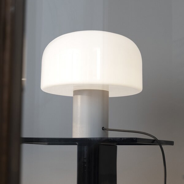 Stolne Lampa FLOS, Bellhop Glass T, prigušiv, Bijela, Dnevna soba, Staklo
