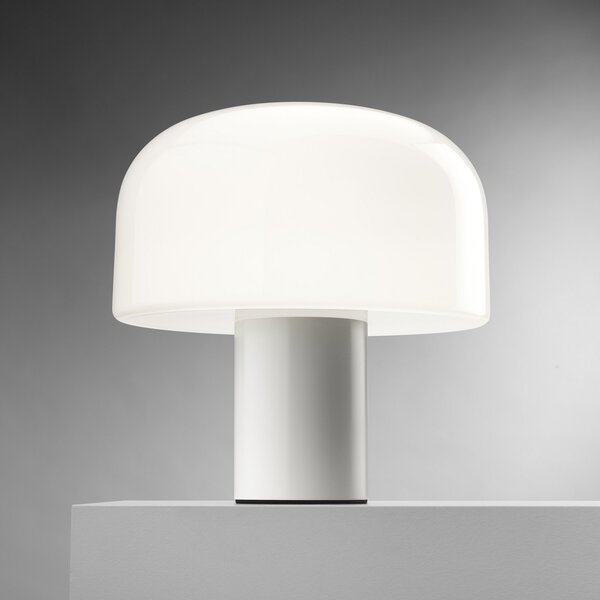 Stolne Lampa FLOS, Bellhop Glass T, prigušiv, Bijela, Dnevna soba, Staklo