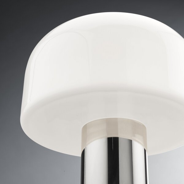 Stolne Lampa FLOS, Bellhop Glass T, prigušiv, Bijela, Dnevna soba, Staklo