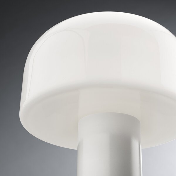 Stolne Lampa FLOS, Bellhop Glass T, prigušiv, Bijela, Dnevna soba, Staklo
