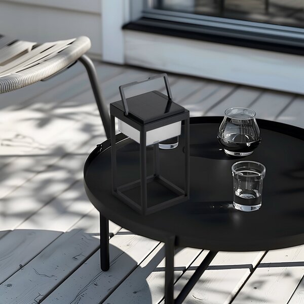 Vanjske Svjetiljka Lucande, Tilena, prigušiv, Crno, Balkon, Aluminij, Moderan