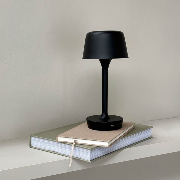 Stolne Lampa Dyberg Larsen, Flow, prigušiv, Crno, Dnevna soba, Metal, Skandinavski