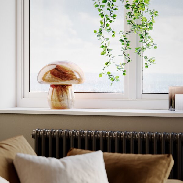 Stolne Lampa By Rydéns, Mira Mushroom, Smeđa / hrđa, Dnevna soba, Staklo