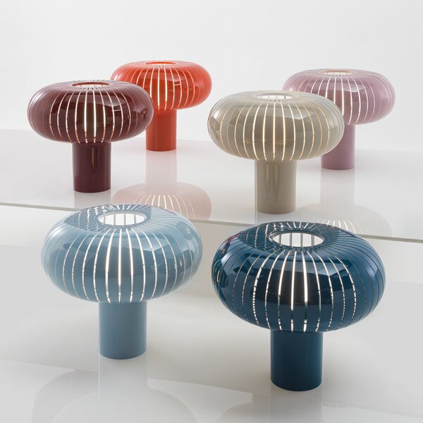 Stolne Lampa Kartell, Teresa, prigušiv, Naranča, Dnevna soba, Plastika, Dizajn