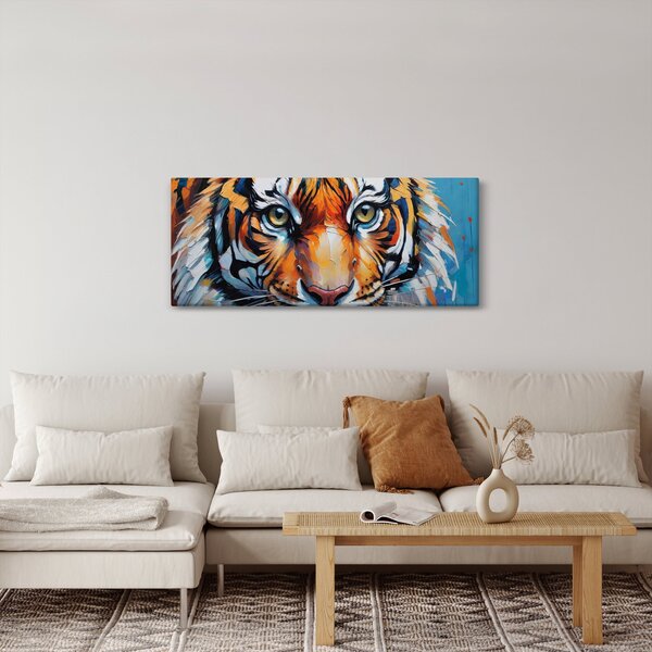 Slika - Pogled na tigra, slika (120x50 cm)