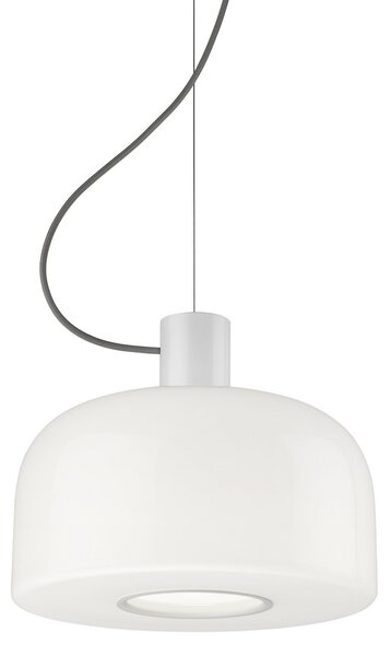 Viseće Svjetiljka FLOS, Bellhop Glass S1, prigušiv, Bijela, Dnevna soba, Staklo, Dizajn