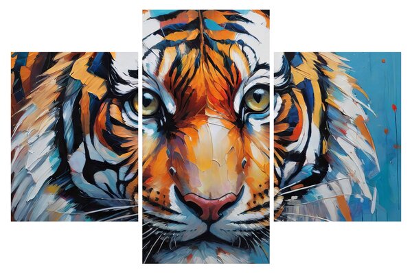 Slika - Pogled na tigra, slika (90x60 cm)
