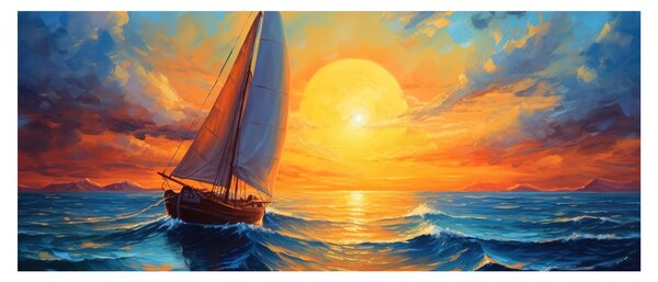 Slika - Jedrilice (120x50 cm)
