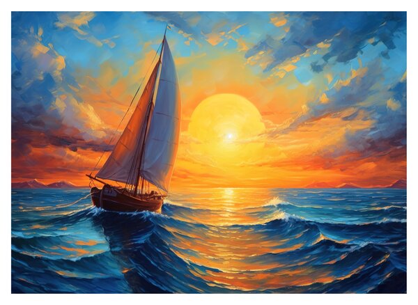 Slika - Jedrilice (70x50 cm)