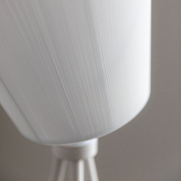 Podne Lampa Northern, Oslo Wood, prigušiv, Bijela, Dnevna soba, Tkanina / tekstil, Dizajn