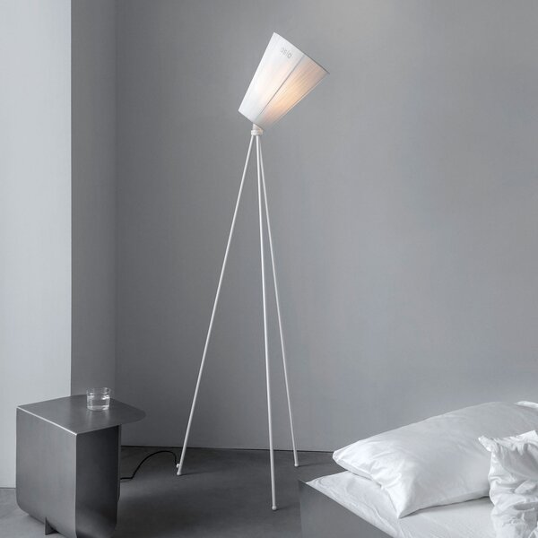 Podne Lampa Northern, Oslo Wood, prigušiv, Bijela, Dnevna soba, Tkanina / tekstil, Dizajn