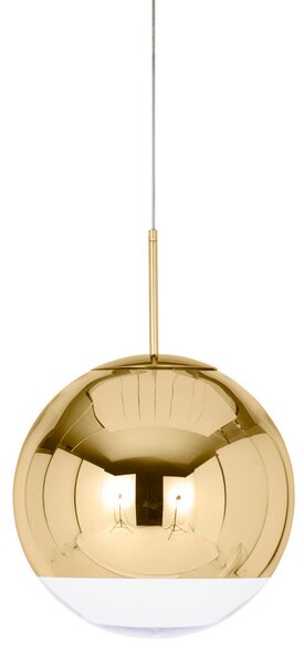 Viseće Svjetiljka Tom Dixon, Mirror Ball, prigušiv, Zlato / mjed, Dnevna soba, Plastika, Dizajn