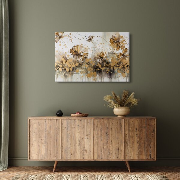 Slika - Apstraktna cvjetna slika (90x60 cm)