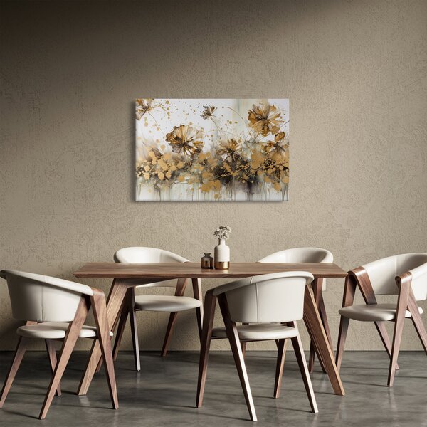 Slika - Apstraktna cvjetna slika (90x60 cm)
