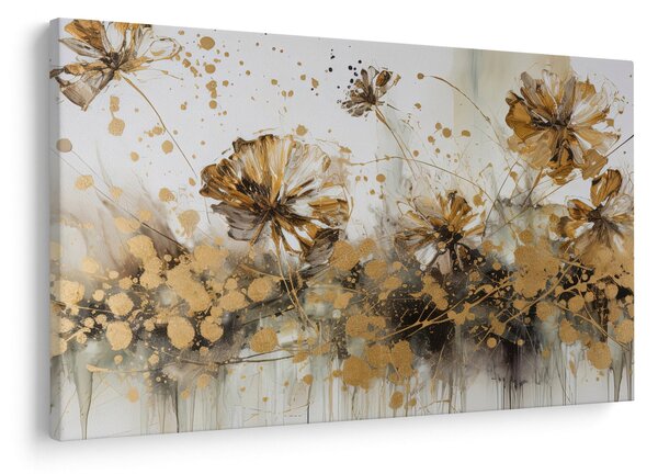 Slika - Apstraktna cvjetna slika (90x60 cm)