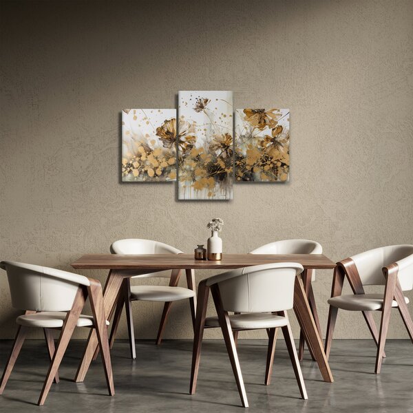 Slika - Apstraktna cvjetna slika (90x60 cm)