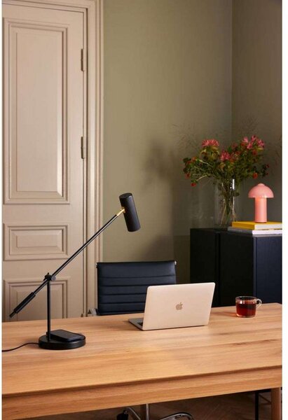 Stolna lampa Hubble Read, crna, USB-C - Globen Lighting