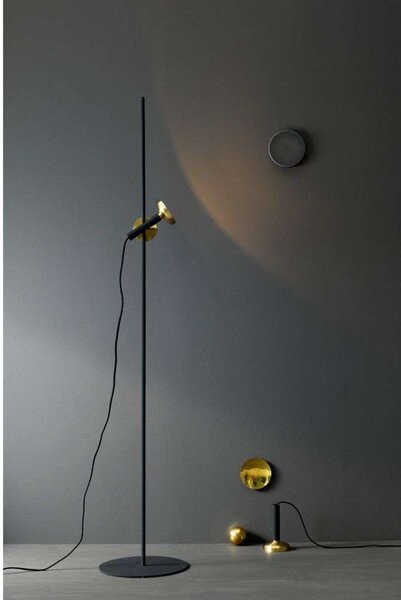 Podne Lampa Pholc, Zlato / mjed, Dnevna soba, Metal