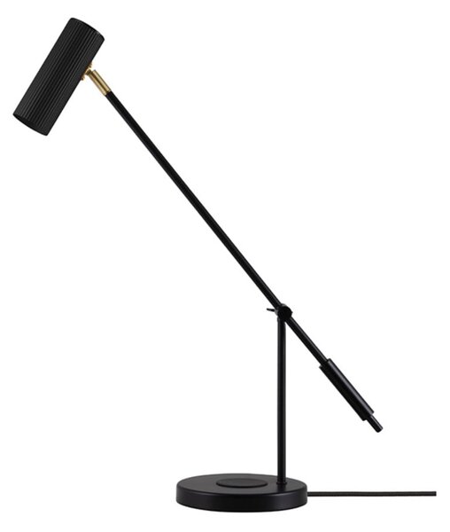 Stolna lampa Hubble Read, crna, USB-C - Globen Lighting