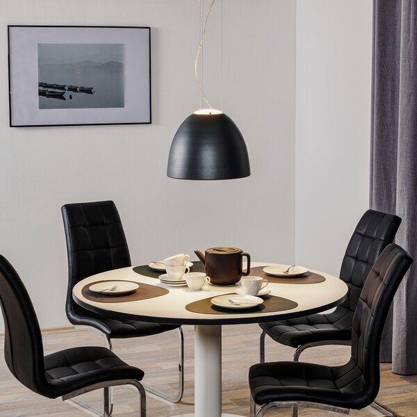 Viseće Svjetiljka Artemide, Nur Mini, prigušiv, Crno, Dnevna soba, Metal, Dizajn