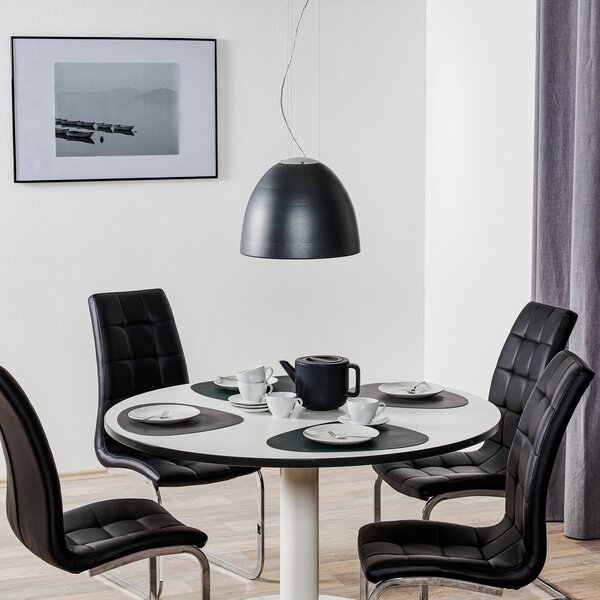 Viseće Svjetiljka Artemide, Nur Mini, prigušiv, Crno, Dnevna soba, Metal, Dizajn