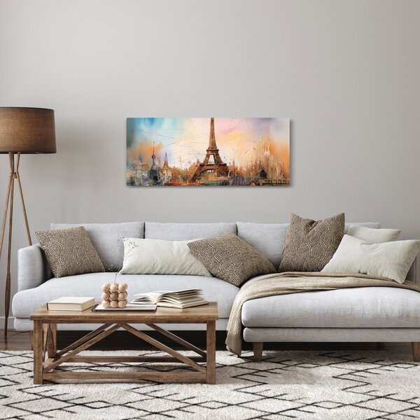 Slika - Slikanje Eiffelovog tornja (120x50 cm)