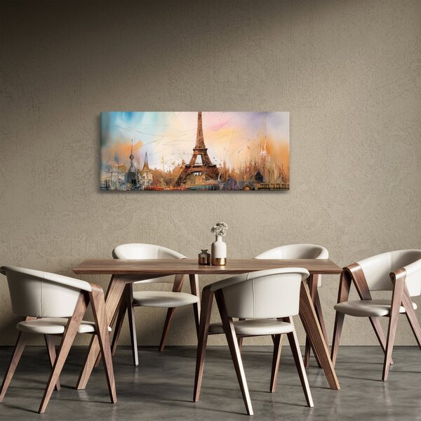 Slika - Slikanje Eiffelovog tornja (120x50 cm)