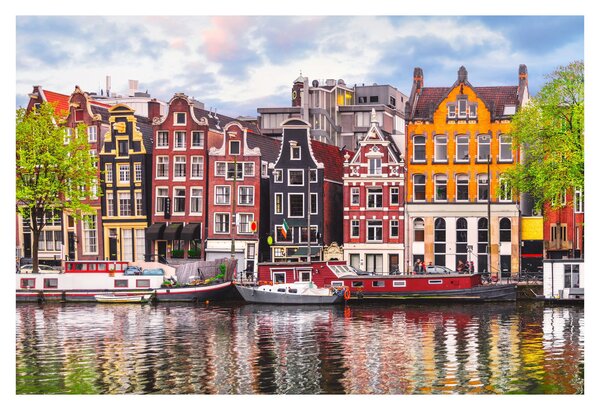 Slika - Amsterdam, plesne kuće (90x60 cm)