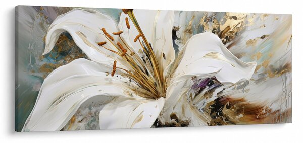Slika - Apstrakcija s ljiljanom (120x50 cm)