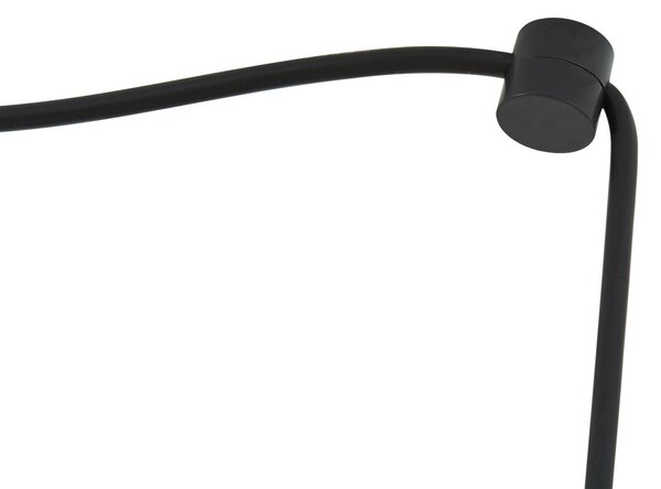 Viseće Svjetiljka Lindby, Marla, prigušiv, Crno, Dnevna soba, Staklo, Moderan