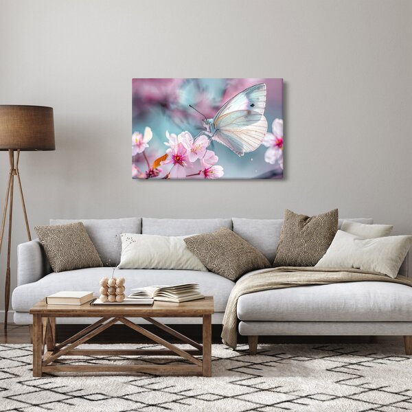 Slika - Leptir na stablu trešnje (90x60 cm)