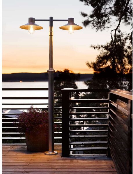 Lund 1 Vanjski Park lampa t/Beton Forankring Crna - Norlys