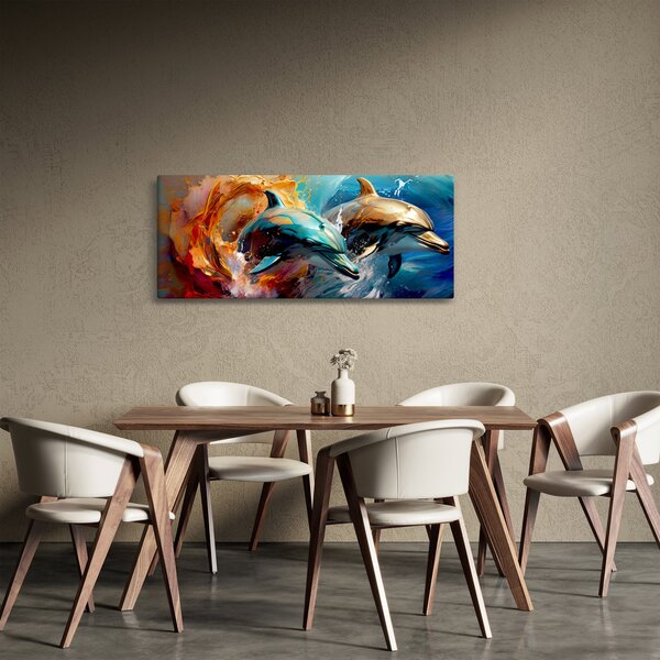 Slika - Slika dupina (120x50 cm)