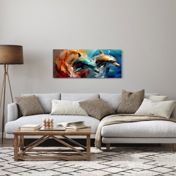 Slika - Slika dupina (120x50 cm)