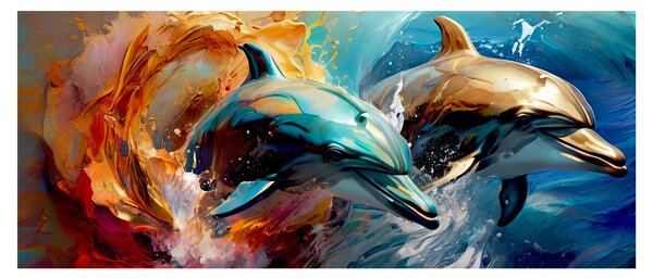 Slika - Slika dupina (120x50 cm)