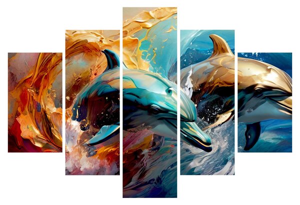 Slika - Slika dupina (150x105 cm)