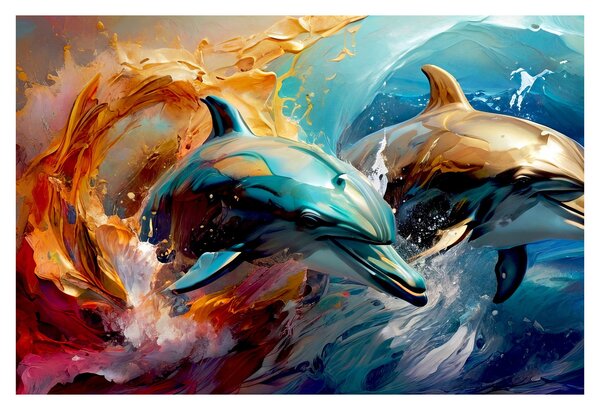 Slika - Slika dupina (90x60 cm)