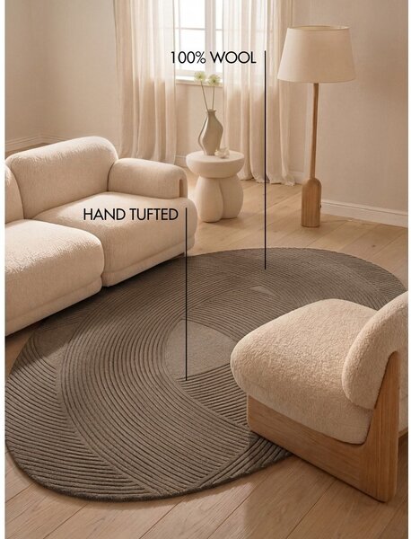 Smeđi vunen tepih 160x230 cm Kensington Victoria – Ted Baker