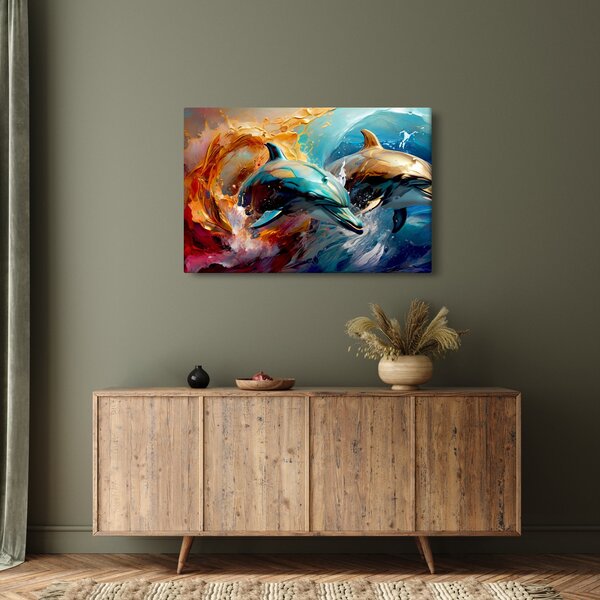 Slika - Slika dupina (90x60 cm)