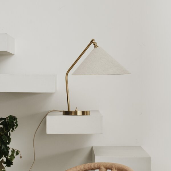 Stolne Lampa GUBI, Gräshoppa, Bijela, Dnevna soba, Tkanina / tekstil, Dizajn