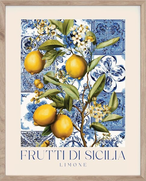 Tiskana slika s okvirom 40x50 cm Sicilia – Styler