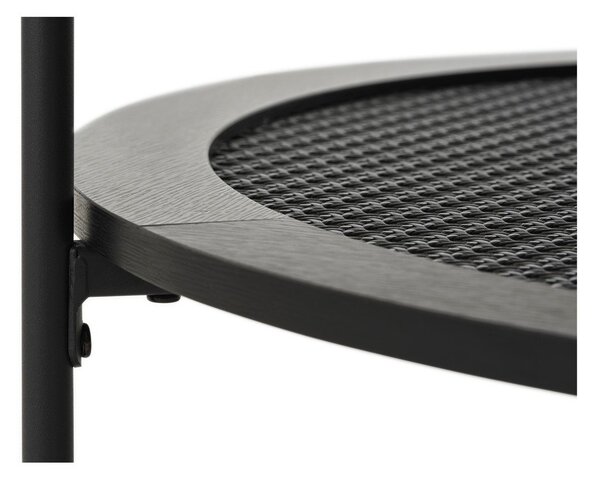 Crni okrugao stolić za kavu ø 80 cm Pensacola – Unique Furniture