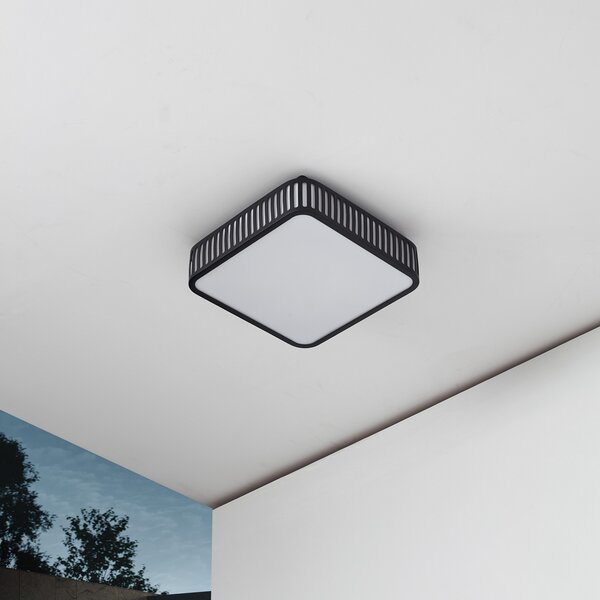 Vanjske Svjetiljka Lindby, Lurinda, Crno, Balkon, Aluminij, Moderan